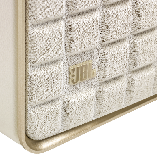 JBL Authentics 300 - White - Portable smart home speaker with Wi-Fi, Bluetooth and voice assistants with retro design. - Detailshot 2