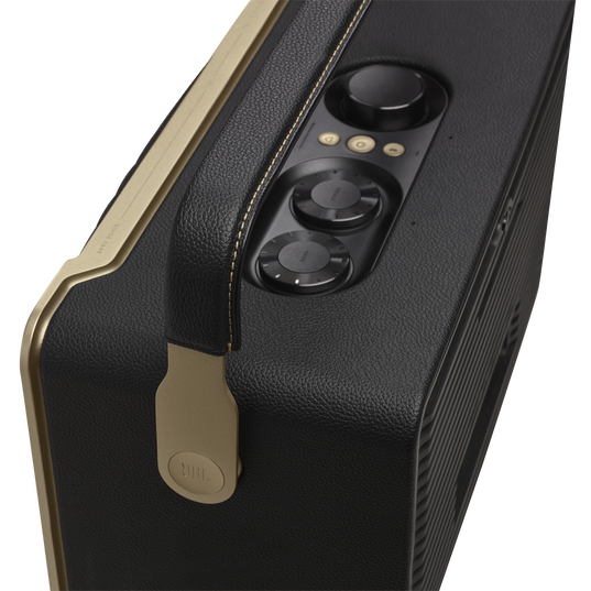 JBL Authentics 300 - Black - Portable smart home speaker with Wi-Fi, Bluetooth and voice assistants with retro design. - Detailshot 6