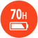 音樂播放時間總計 70 小時