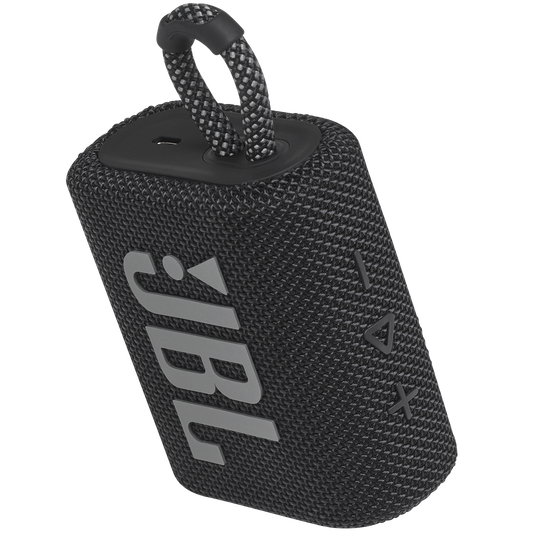 JBL Go 3 - Black - Portable Waterproof Speaker - Detailshot 2