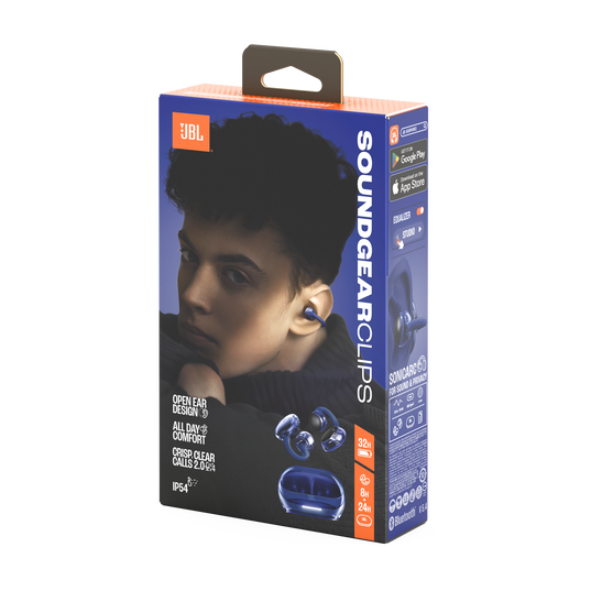 JBL Soundgear Clips - Blue - True wireless open-ear headphones - Detailshot 15