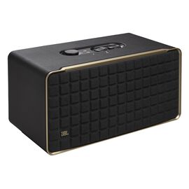 JBL Authentics 500 - Black - Hi-fidelity smart home speaker with Wi-Fi, Bluetooth and Voice Assistants with retro design. - Hero JBL Authentics 500 - Black - Hi-fidelity smart home speaker with Wi-Fi, Bluetooth and Voice Assistants with retro design. - Hero