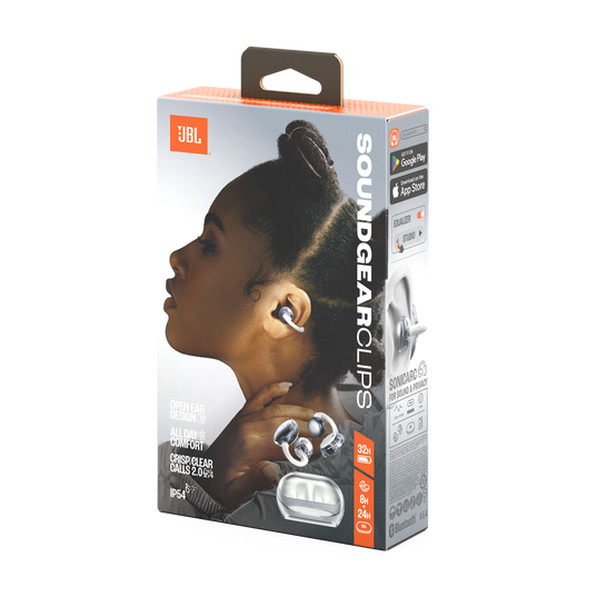 JBL Soundgear Clips - White - True wireless open-ear headphones - Detailshot 15