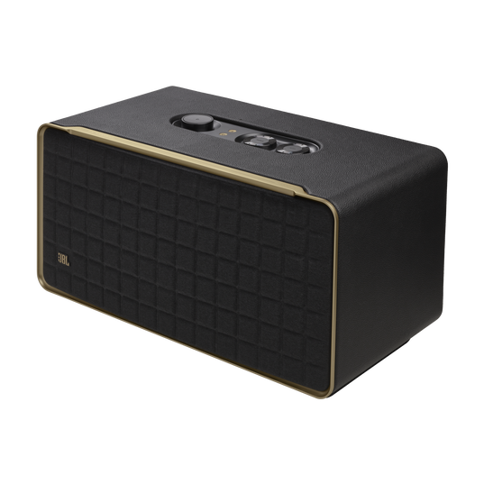 JBL Authentics 500 - Black - Hi-fidelity smart home speaker with Wi-Fi, Bluetooth and Voice Assistants with retro design. - Detailshot 1