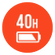 40 小時總播放時間加上無線充電