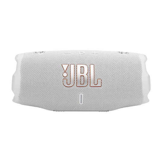 JBL Charge 6 - White - Portable waterproof and drop-proof Bluetooth speaker - Front
