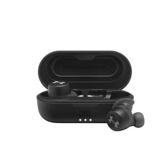 UA True Wireless Streak - Black - Ultra-compact In-Ear Sport Headphones - Hero