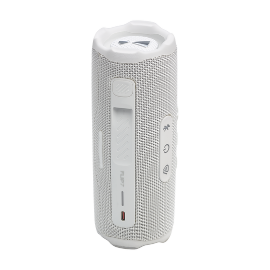 JBL Flip 7 - White - Portable waterproof and drop-proof  speaker - Back