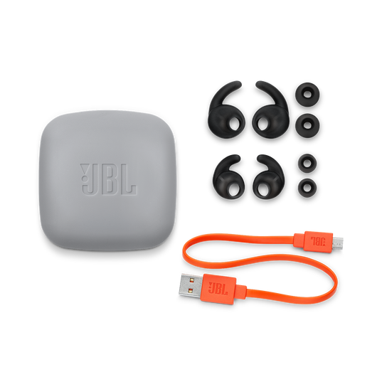 JBL REFLECT MINI 2 - Black - Lightweight Wireless Sport Headphones - Detailshot 5
