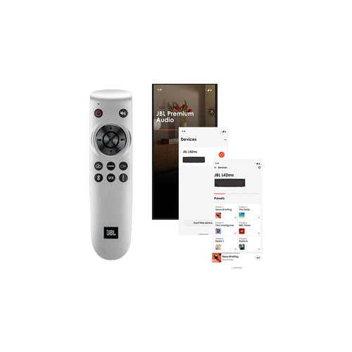 Bluetooth Wireless Remote Control and JBL Premium Audio App