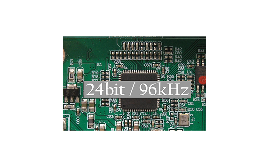 24bit/96kHz High-resolution DAC
